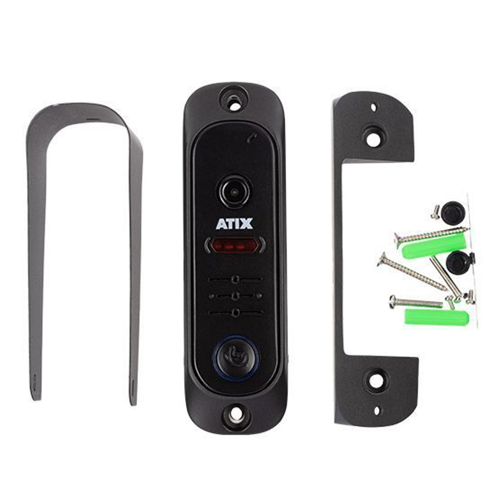 Вызывная панель ATIX AT-I-D11C Black для видеодомофона встроенный БУЗ