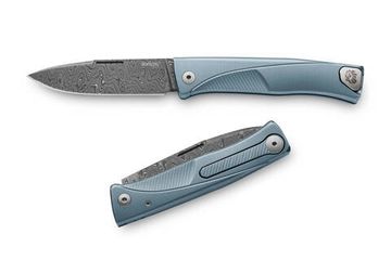 Складной нож Lion Steel "Thrill" L/TL D BL c клинком из стали Stainless Damascus (Chad Nichols, USA) рукоять титан