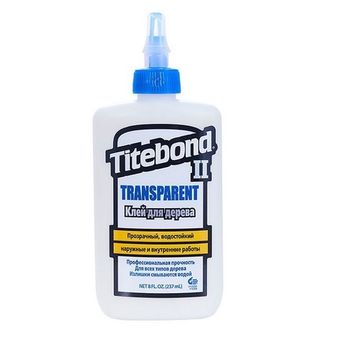 Клей столярный Titebond II Transparent Premium Wood Glue 237 мл