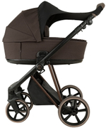 Детская коляска Roan Sol Vintage Luxury 2.0 3 в 1 с автокреслом Pituso Santiso Pro VIN 04/TC Turkish Coffe/Bronze/руч.Cappuccino