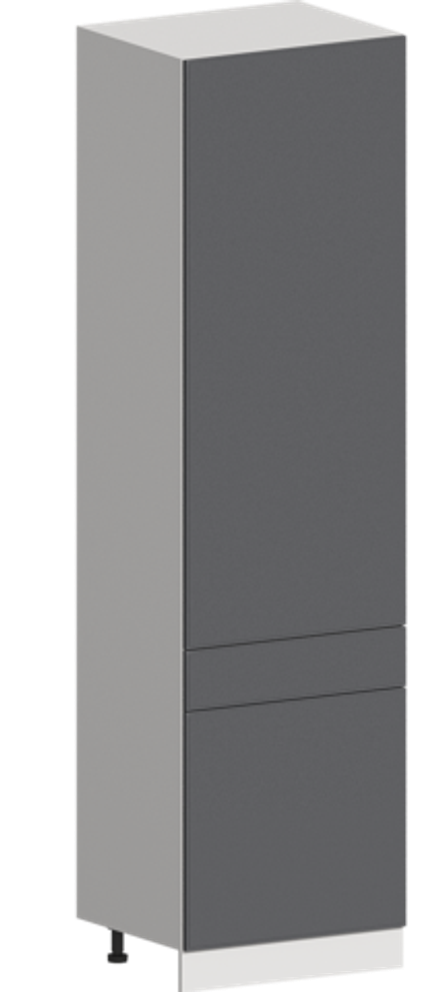 Кухня Модуль ШП1Я 600М Белый / Графит Софт