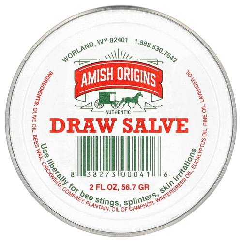 Amish Origins, вытягивающая мазь, 56,7 г