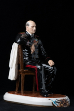 Статуэтка. Фарфор. Солдат. Джанелидзе Иустин Ивлианович - Русский флотоводец. Россия