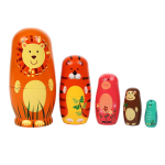 Матрешка "Веселые животные" (в коробке)