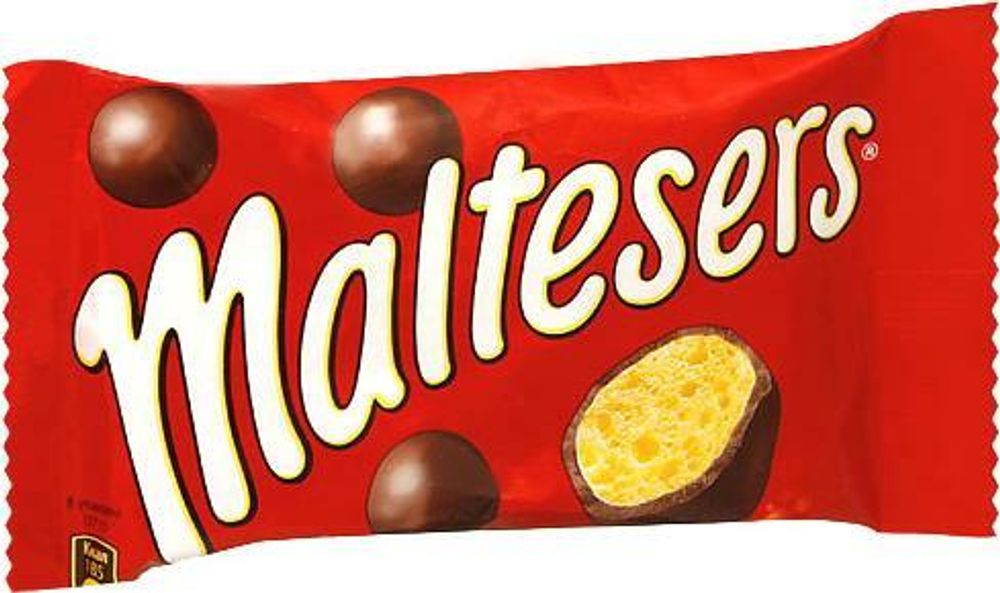 Драже Maltesers, хрустящие шарики, покрытые шоколадом, 37 гр.