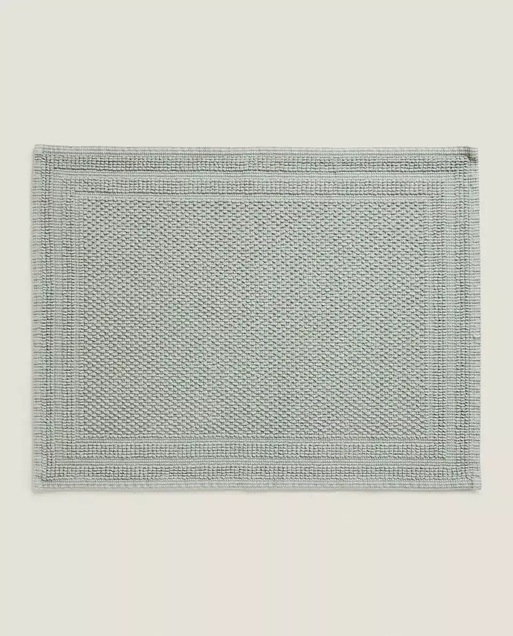 ZARA HOME ХЛОПКОВЫЙ КОВРИК ДЛЯ ВАННОЙ, ЗЕЛЕНЫЙ