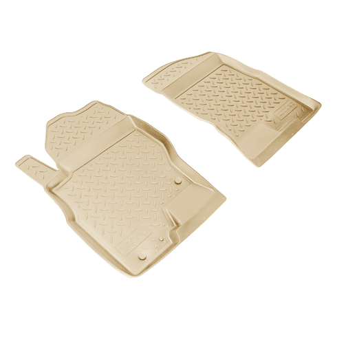 Ковры в салон Norplast/Unidec для Nissan Navara (2005-), Бежевый, передние, арт.NPL-Po-61-25-B