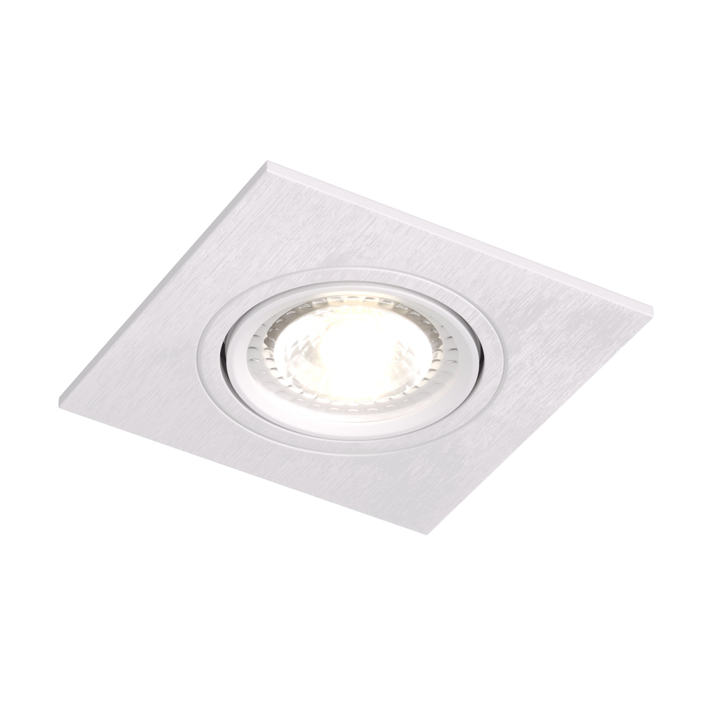 DK3021-WH Встраиваемый светильник, IP 20, 10 Вт, GU5.3, LED, белый, пластик