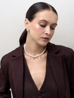 Колье с буквами "Love" из жемчуга Gold