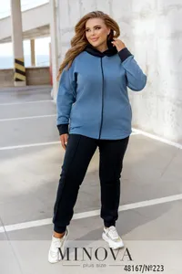 Костюм 223-Темно-синий-джинсовый Minova