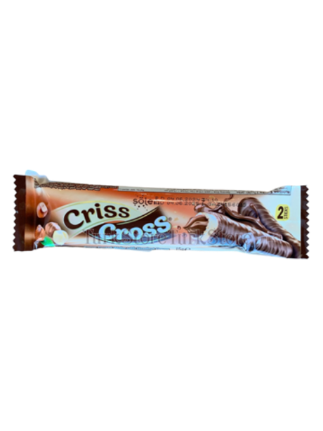 Вафельная трубочка CRISS CROSS с шоколадно-ореховой начинкой в шок. глазури 15 гр