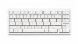 Wooting 80 HE Zinc Alloy White — вид сверху