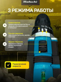 Шуруповерт - дрель ударный аккумуляторный 24v набор