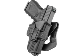 Кобура поворотная с кнопкой для Glock 9 мм (правша), черный, Fab Defense