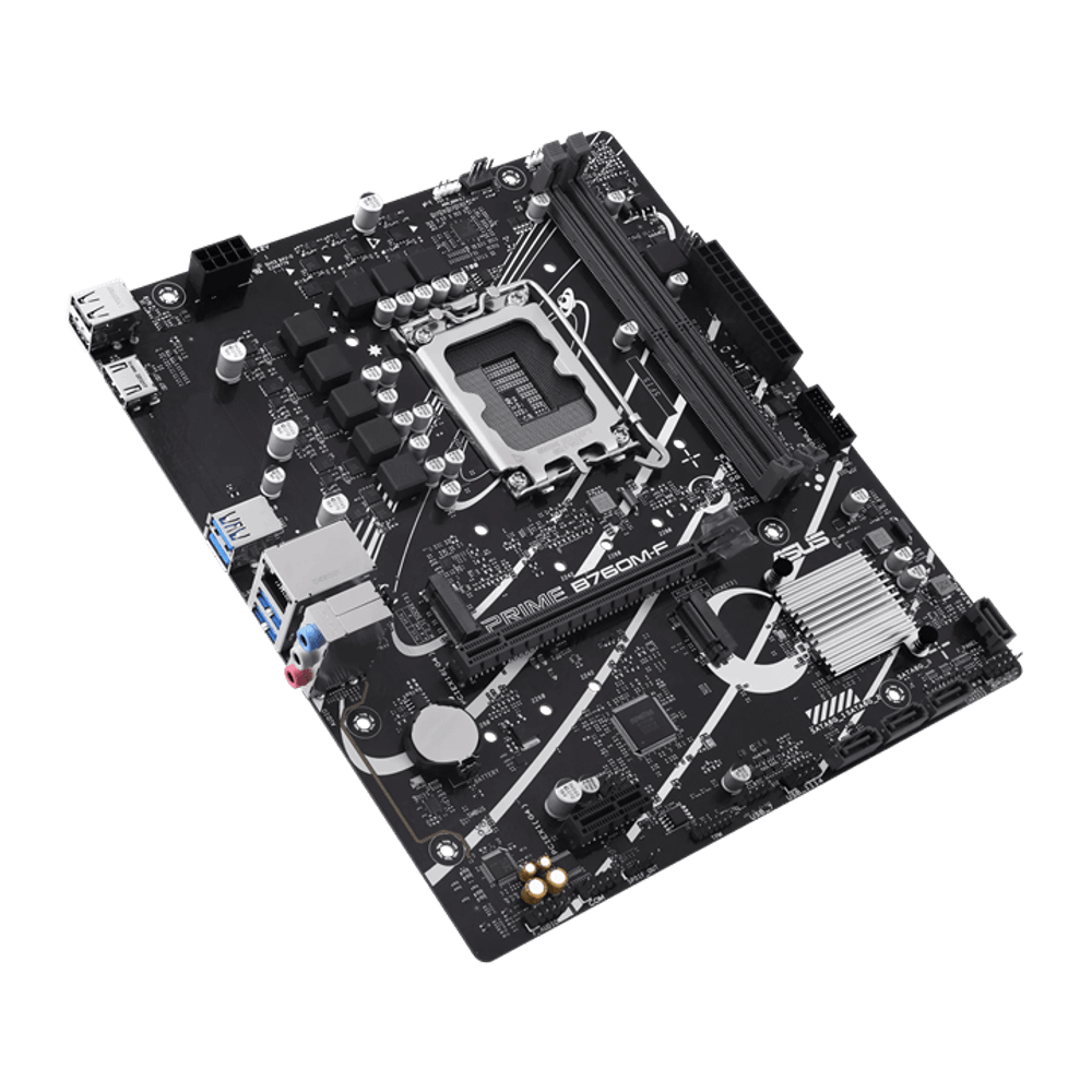 Материнская плата ASUS PRIME B760M-F, LGA1700 B760 2xDDR5 4xSATA3 2xM.2 RAID HDMI mATX