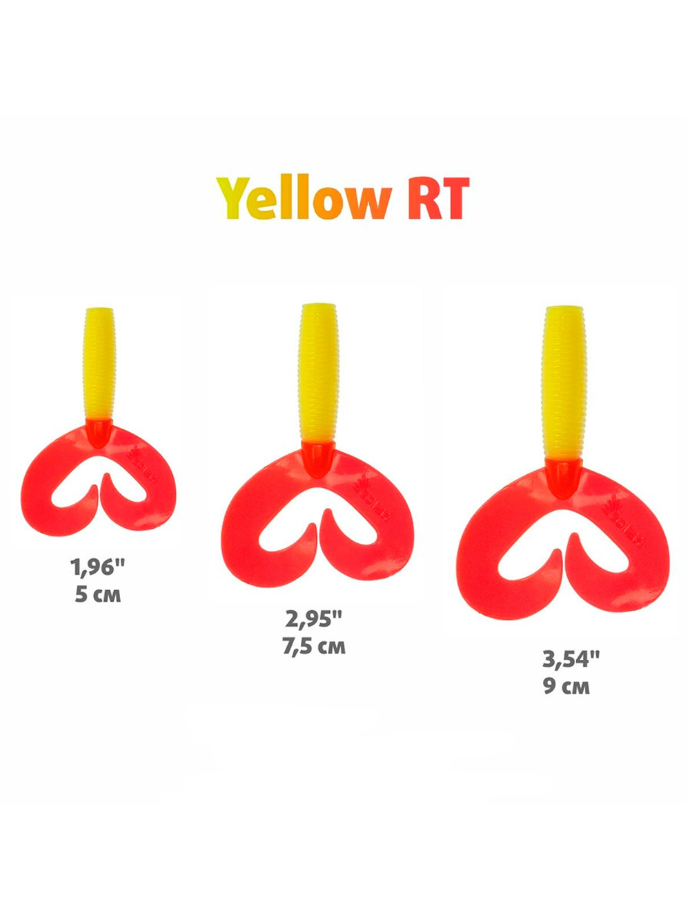 Твистер Helios Credo Double Tail 2,95"/7,5 см Cola 7шт. (HS-12-045)