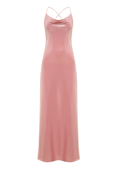 Длинное платье с открытой спиной