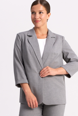 Жакет женский 3881зпб, Светло-серый #38СвС043881зпб