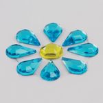 Наклейки готовые из страз СТРЕКОЗЫ, 5 декоративных элементов, 9,5х15,5 см, ОСТРОВ СОКРОВИЩ, 661560