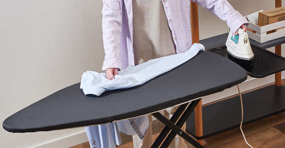 Доска гладильная напольная smart iron, 122х43 см, графит