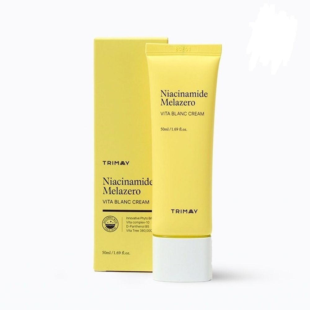 Trimay Niacinamide Melazero Vita Blanc Cream осветляющий, придающий сияние крем для лица c ниацинамидом и витаминным комплексом