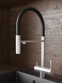 Смеситель для кухни Domaci Ливорно D8644BR брашированный