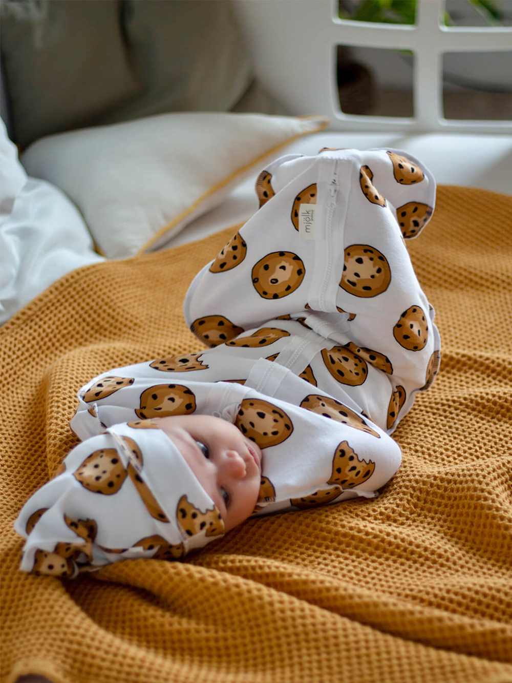 Пелёнка-кокон Mjölk Печенье, уценка