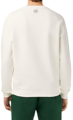Мужская теннисная кофта Lacoste Sportsuit Roland Garos Edition Sport Sweatshirt - белый