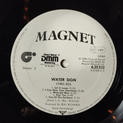 Винтажная виниловая пластинка LP Chris Rea Water Sign (Germany 1983) Midnight Blue
