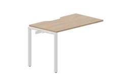 стол Strike 1180х680х750мм (с эргономичным вырезом) - приставной элемент