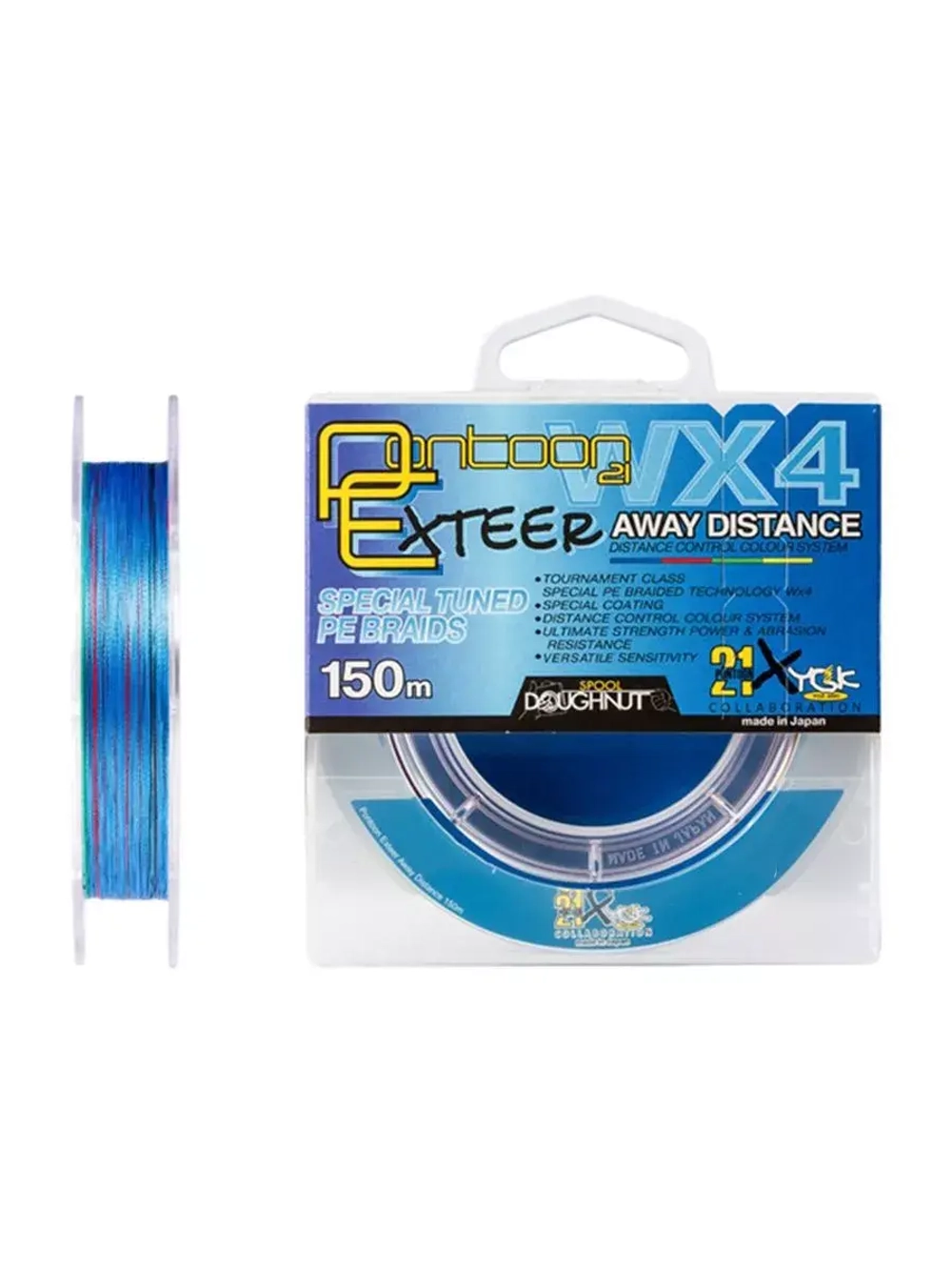 Плетеный шнур Exteer Away Dist 0,128 мм 150 4 нитей 4