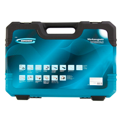 Набор инструментов, 1/4", 1/2", CrV, 120 зубьев, 78 предметов Gross