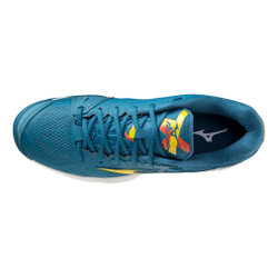 Мужские теннисные кроссовки Mizuno Wave Intense Tour 5 Clay Court Shoe Men - Petrol, Yellow