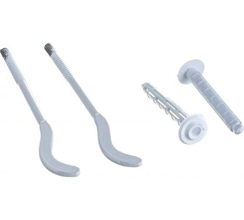 Кронштейн для радиаторов с дюбелем 7х180/7,2х170мм белый Даменто