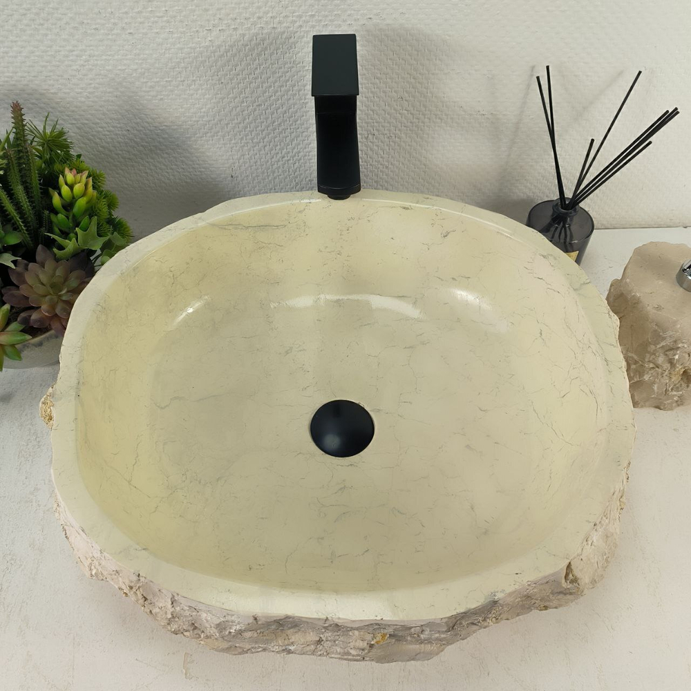 Раковина из мрамора Erozy Cream EM-65126 51*46*16 0874