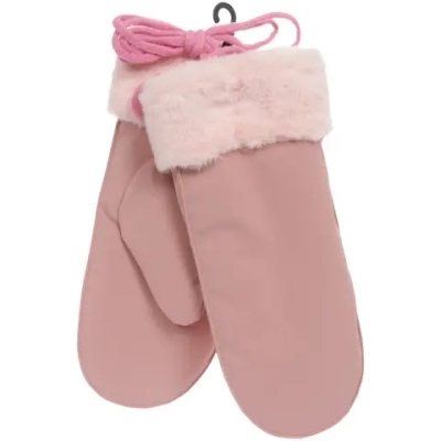 Варежки женские с утеплителем «HOLODOS», цвет английский пудровый, воднонепроницаемые, (пакет с подвесом)