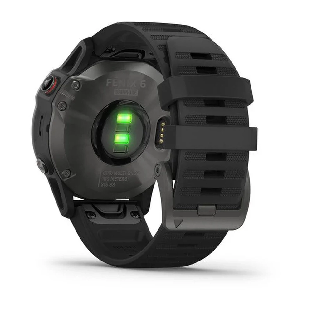 Смарт-часы Garmin Fenix 6 Sapphire, серый, 010-02158-11