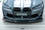 Карбоновая губа переднего бампера GT4 Style для BMW M3 G80/G81 2020+ / M4 G82/G83 2021+ БМВ