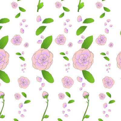 Цветы на белом