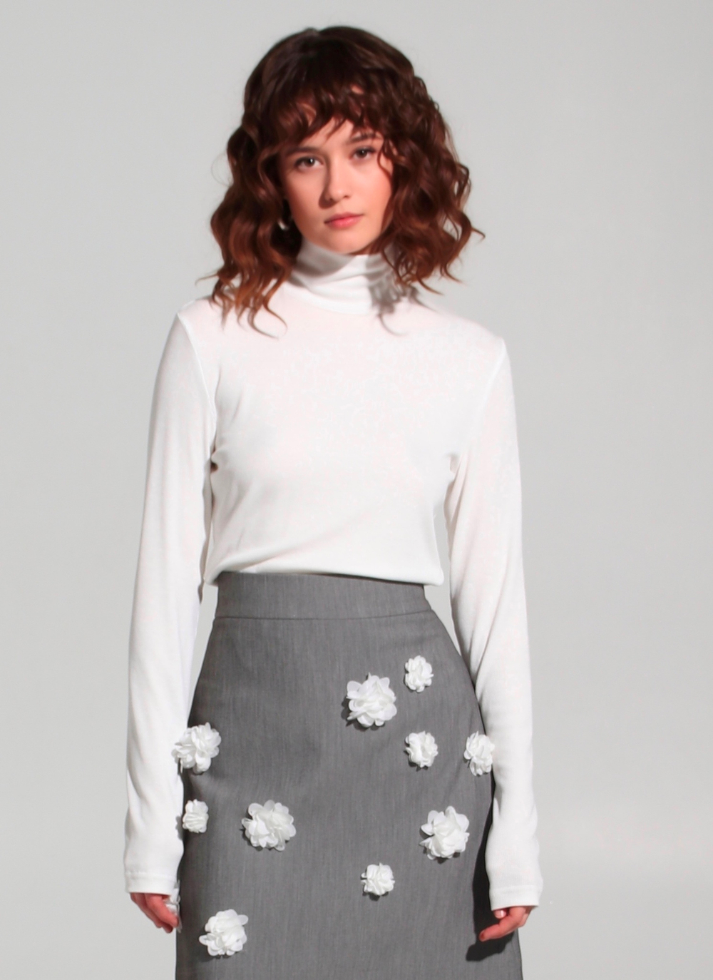 Лонгслив-водолазка женский