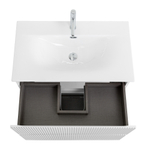 Тумба с раковиной подвесная BelBagno UNO-800-2C-SO-BO Bianco Opaco, раковина белая BB-8099-80