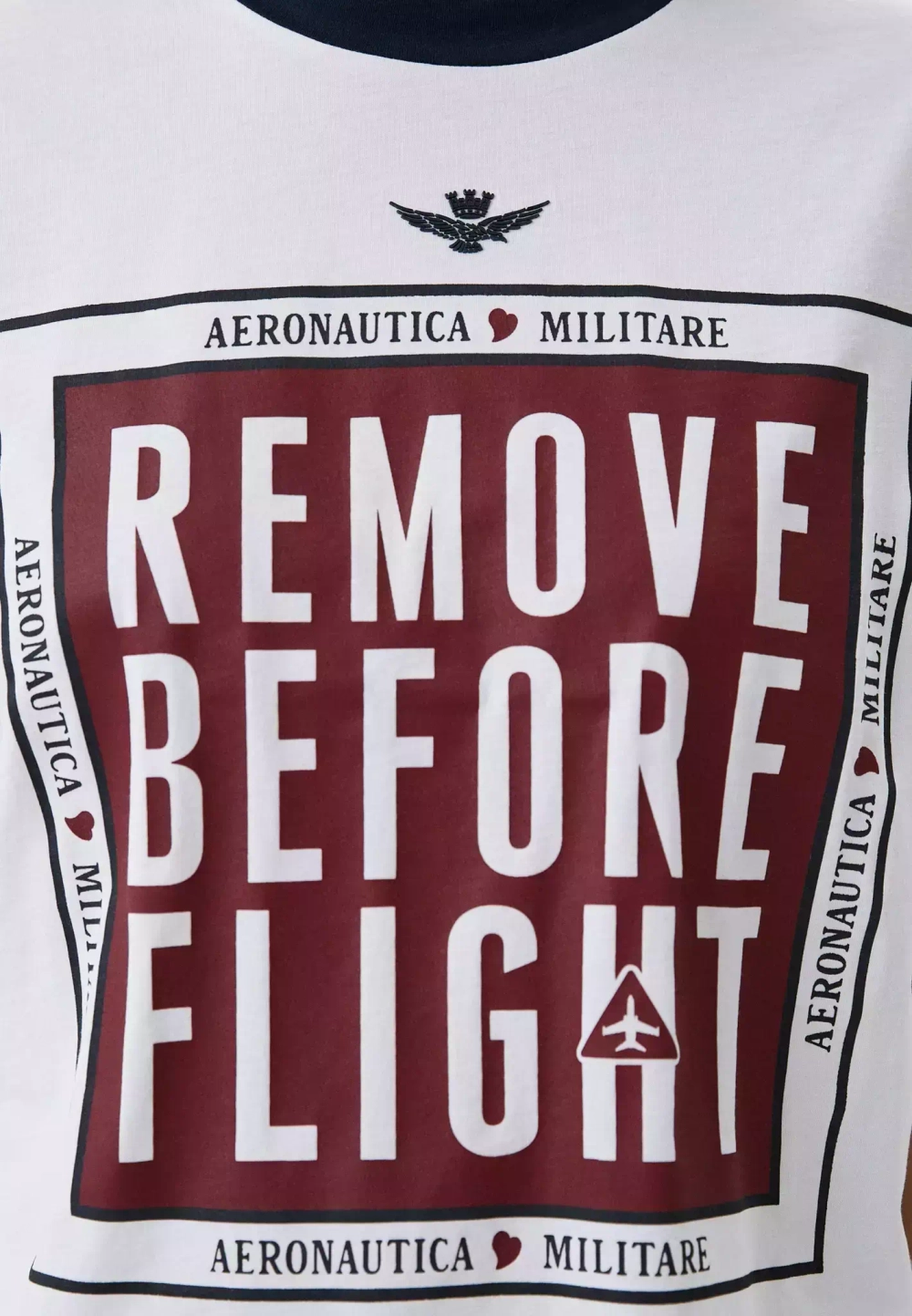 Футболка жен . AERONAUTICA 1978 красный рисунок