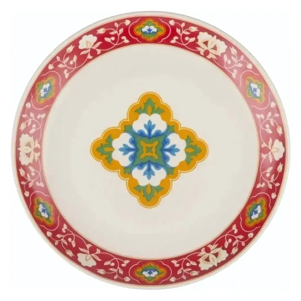 Тарелка мелкая 210 мм Красная Пахта керамика