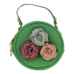 Сумочка "Цветы", 12,5*12,5см, 4 цвета микс