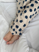 Утеплённые брюки на резинке Mjölk Горошки