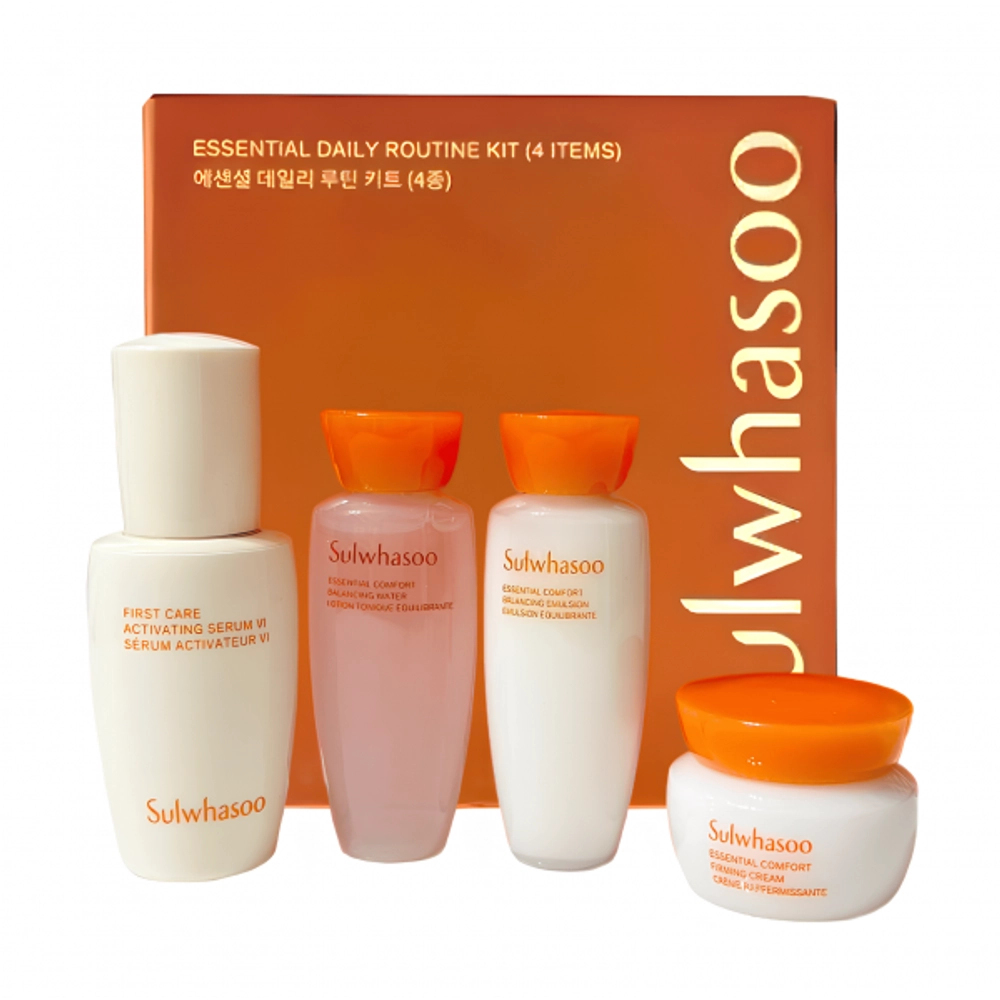 Sulwhasoo Essential Daily Routione Kit 4 items - Набор миниатюр для укрепления кожи лица