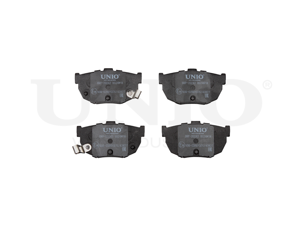 Колодки тормозные диск. задние UNIO BRP-20242