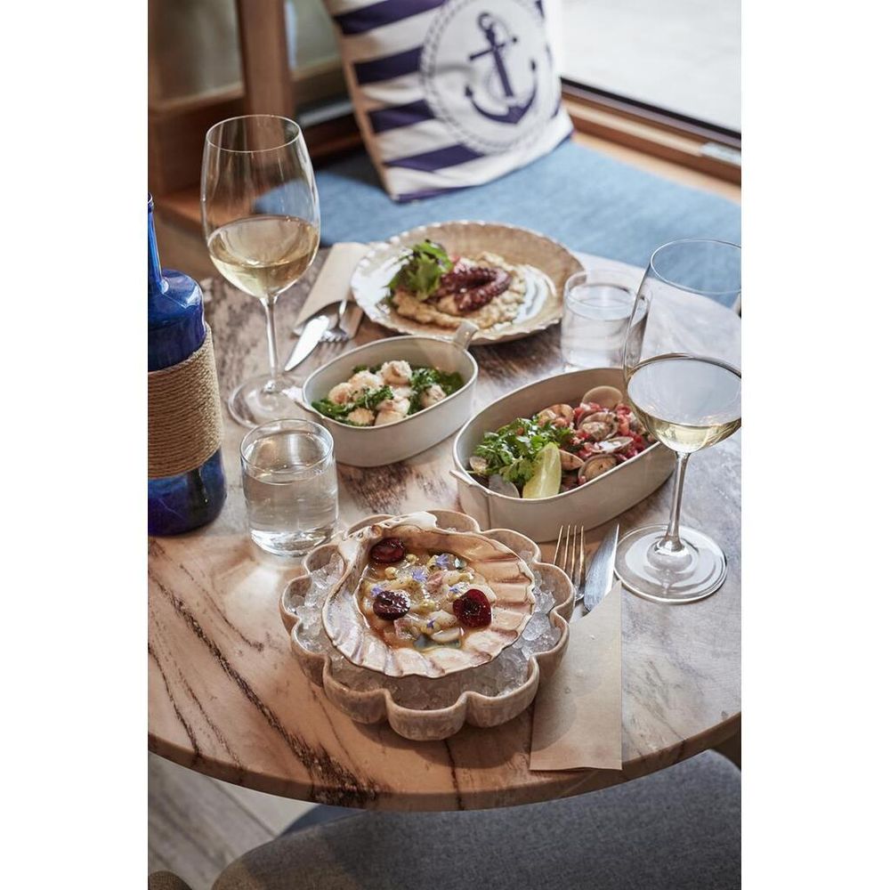 Блюдо для подачи 15*15 см h5,5 см 125 мл Pearl Shell Frutti di Mare P.L. [1]