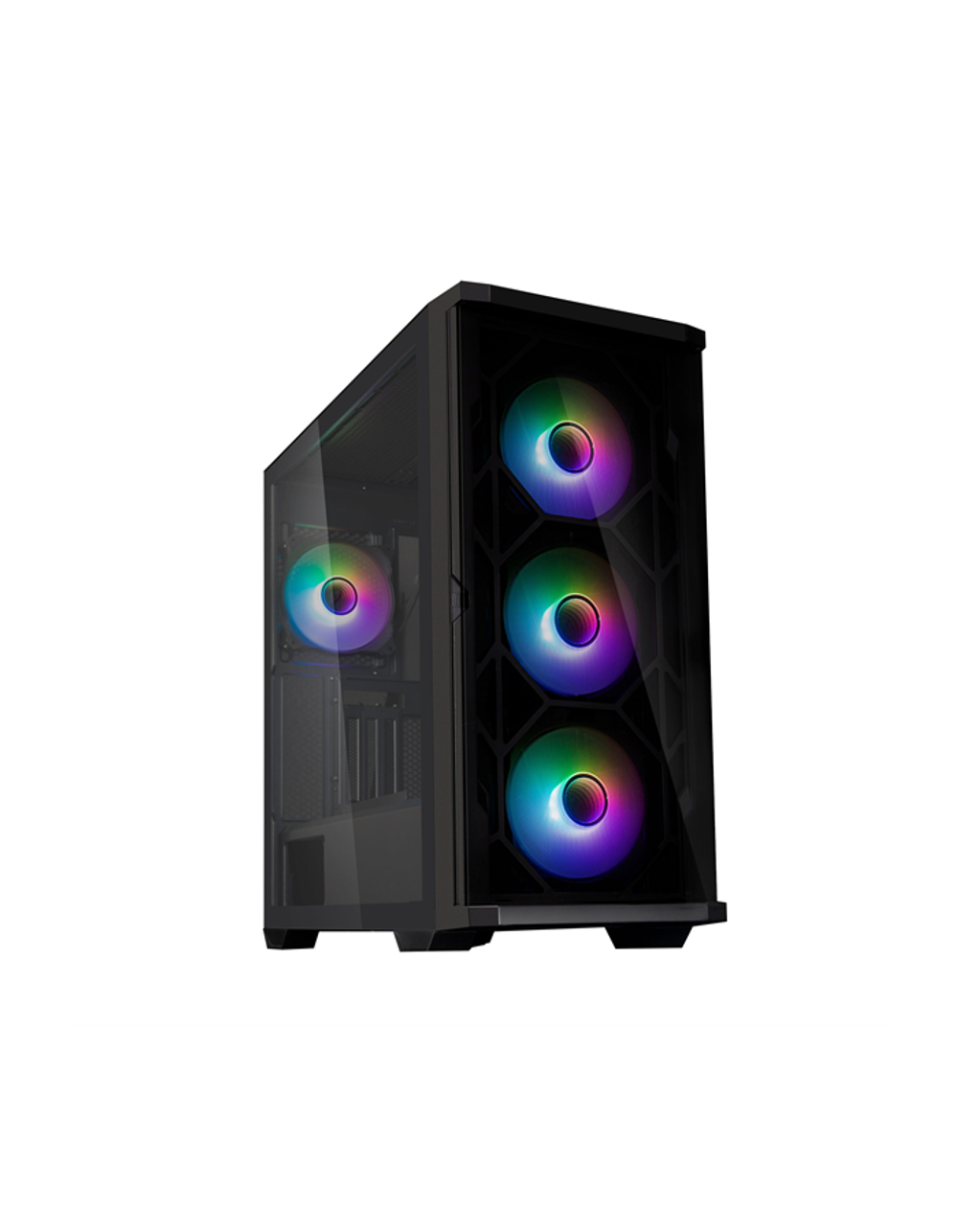 ZALMAN Z10 DUO, ATX, BLACK, WINDOW, 2x3.5", 2x2.5", 2xUSB3.0, 1xUSB 3.1 Type-C, FRONT 3x120mm Infinity Mirror ARGB, REAR 1x120mm Infinity Mirror ARGB, replaceable front panel