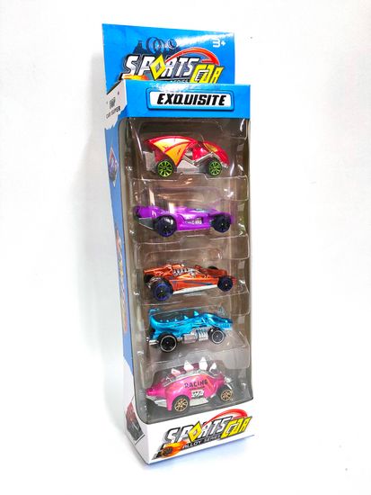 Набор металлических машинок "Монстр кар" с инерцией 5в1